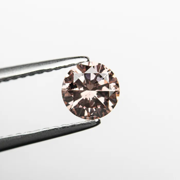 051ct 531x527x305mm GIA Fancy Deep Brownish Orangy Pink Round Brilliant 2414601 Misfit Diamonds Rings