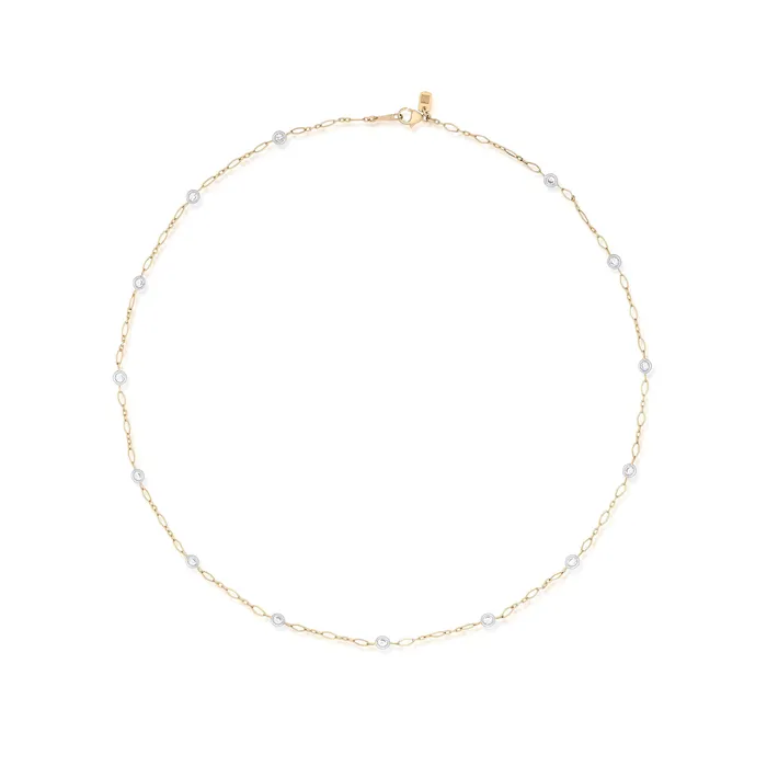 113 Carat Diamond Station Necklace Stephen Silver Fine Jewelry Necklaces