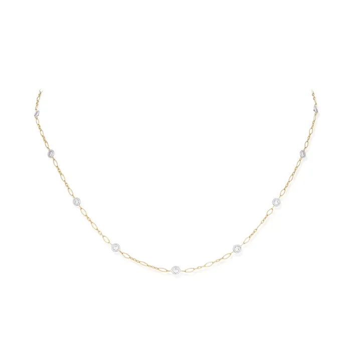 113 Carat Diamond Station Necklace Stephen Silver Fine Jewelry Necklaces
