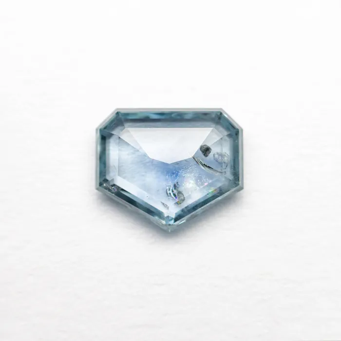 123ct 734x615x228mm Shield Rosecut Sapphire 2243462 Misfit Gems Earrings