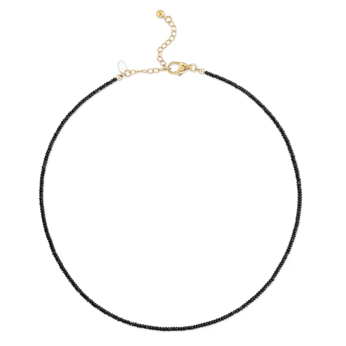 15mm Itsy Black Onyx Beaded Necklace RACHEL LYNN CHICAGO Necklaces