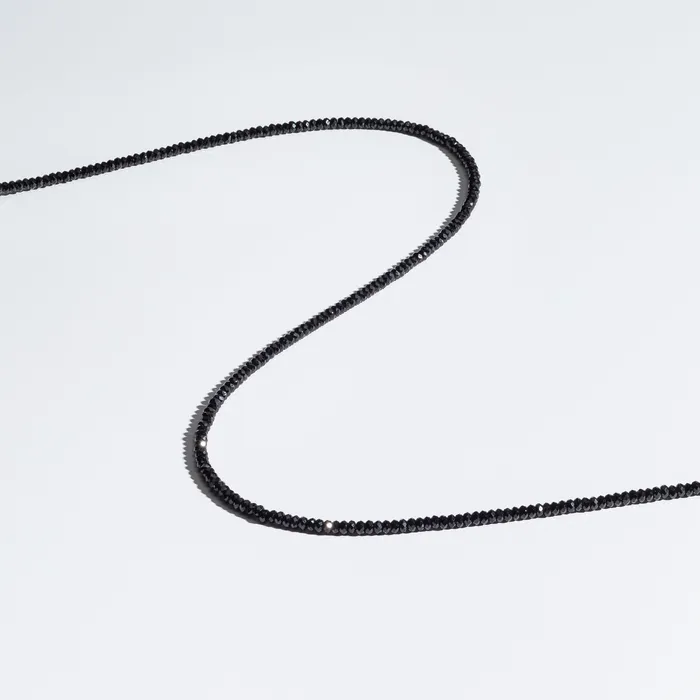 15mm Itsy Black Onyx Beaded Necklace RACHEL LYNN CHICAGO Necklaces