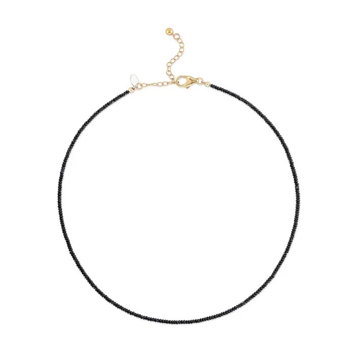 15mm Itsy Black Onyx Beaded Necklace RACHEL LYNN CHICAGO Necklaces