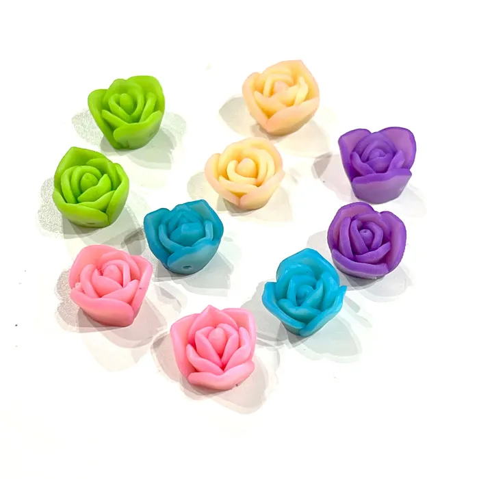 10mm Polymer Clay Rose Charms 10mm Rose Spacers 10 Beads in a pack Peppy Beads Earrings 10mm Polymer Clay Rose Charms 10mm Rose Spacers 10 Beads in a pack Peppy Beads Earrings