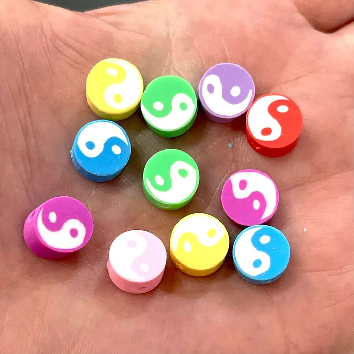 10mm Polymer Clay Round Beads10 Beads in a Pack Peppy Beads Earrings