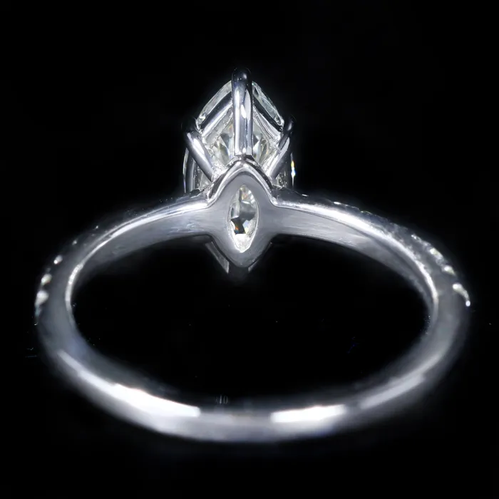 14K White Gold GIA 104 Carat Marquise Cut Diamond Engagement Ring JS Simmons Diamond Consultants Rings