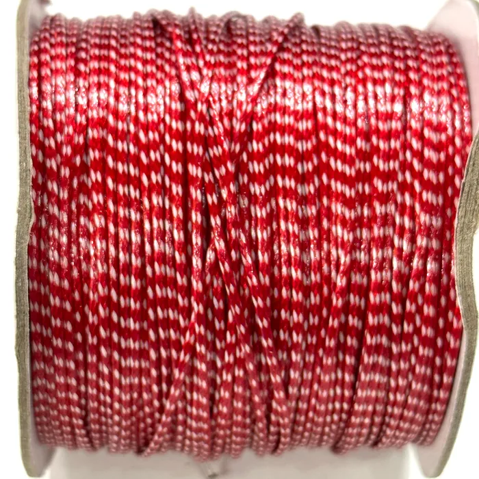 1mm Braided Polyester Martenitsa Bracelet Cord RedWhite Cotton Martenitsa Bracelet Cord 10 Meters Peppy Beads Bracelets