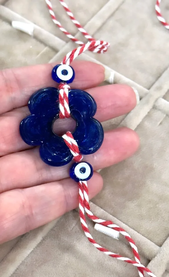 1mm Braided Polyester Martenitsa Bracelet Cord RedWhite Cotton Martenitsa Bracelet Cord 10 Meters Peppy Beads Bracelets