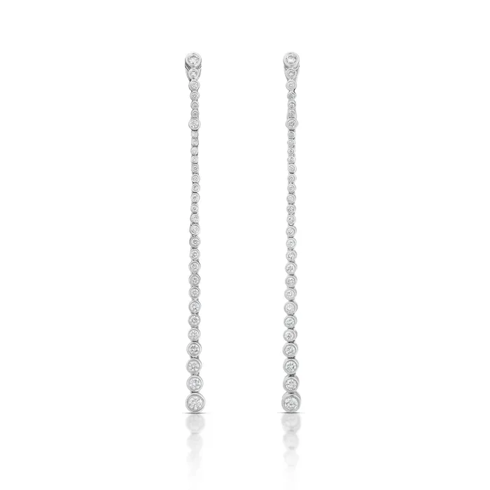 200 Carat Graduated Diamond Drop Earrings Stephen Silver Fine Jewelry Earrings 200 Carat Graduated Diamond Drop Earrings Stephen Silver Fine Jewelry Earrings