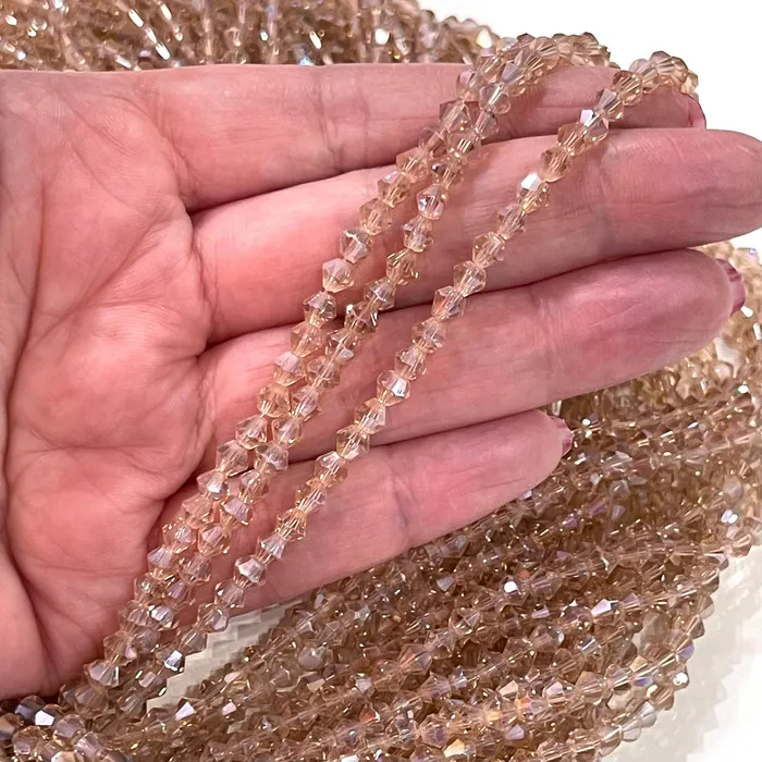 4mm Crystal Bicone Beads PBC4B39 Peppy Beads Earrings