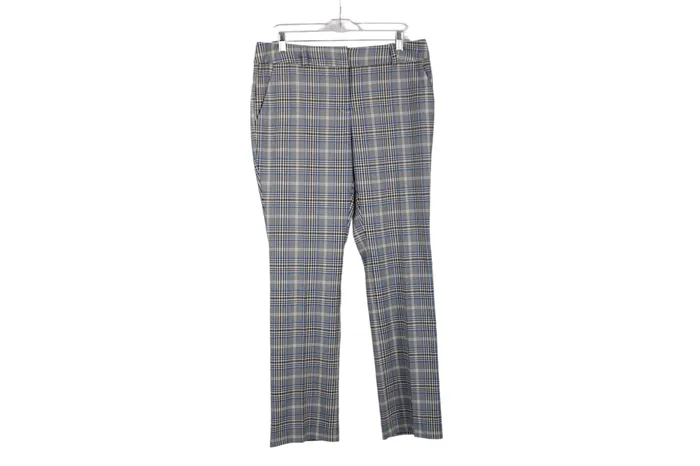 7th Avenue New York Company Black Blue Plaid Pants 10 New York Company Rings