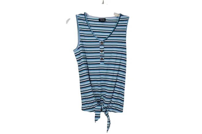 ana Blue Striped Tank XS ana Rings