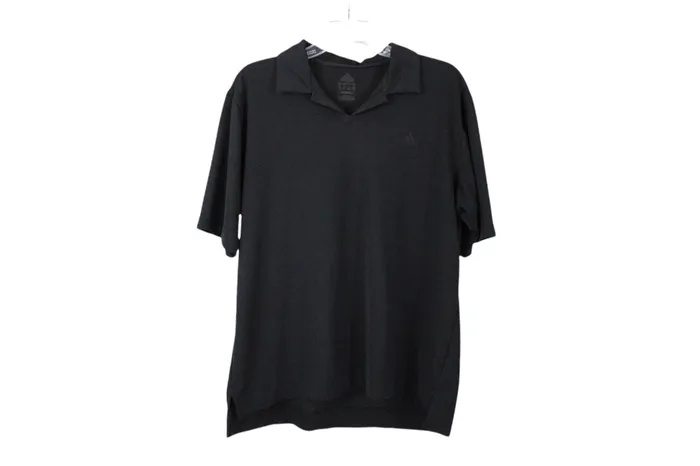 Adidas Black Polo Shirt L Adidas Rings