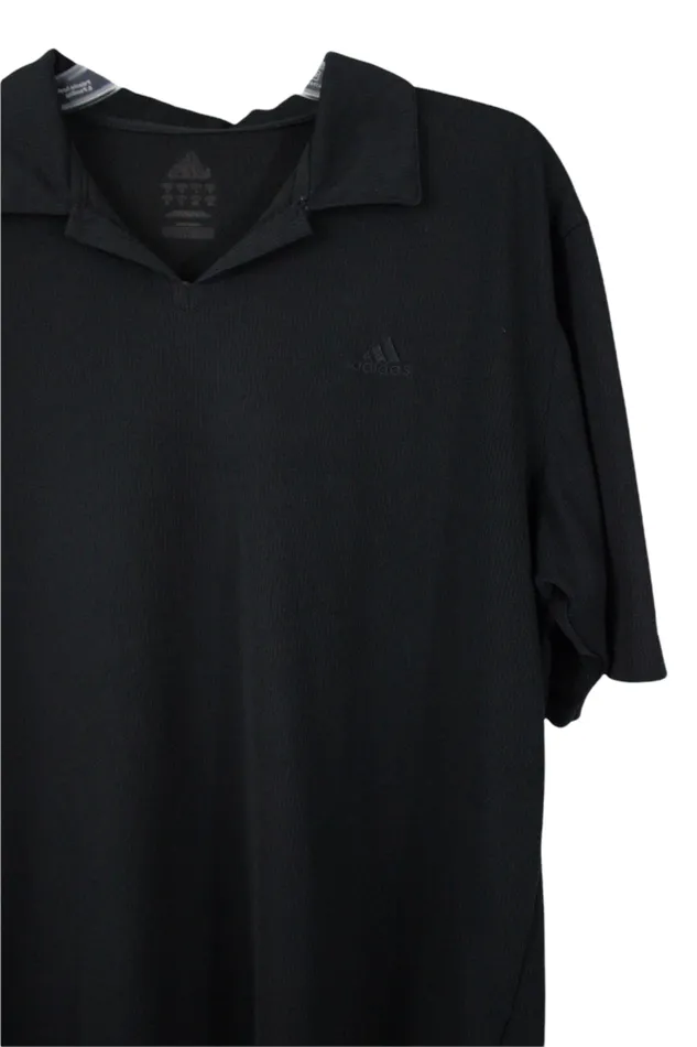 Adidas Black Polo Shirt L Adidas Rings