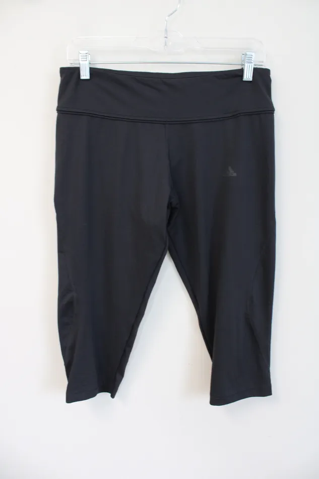 Adidas Earrings Adidas Dark Gray Athletic Capri Leggings L
