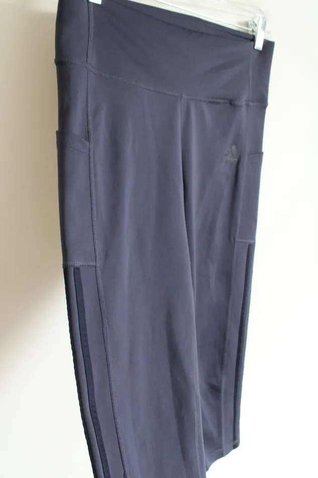 Adidas PrimeGreen AeroReady Dark Blue Capri Legging M Adidas Rings