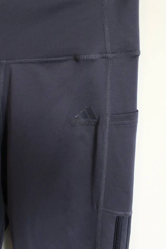 Adidas PrimeGreen AeroReady Dark Blue Capri Legging M Adidas Rings