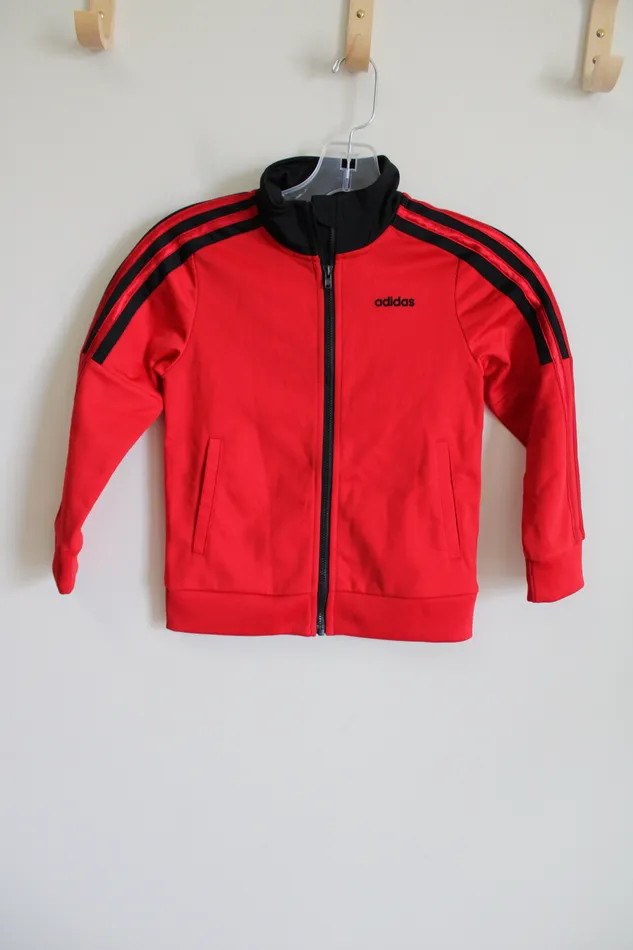 Adidas Rings Adidas Red Black Track Jacket 5