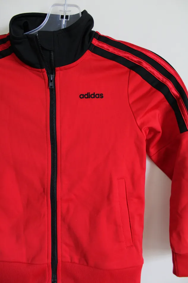 Adidas Rings Adidas Red Black Track Jacket 5