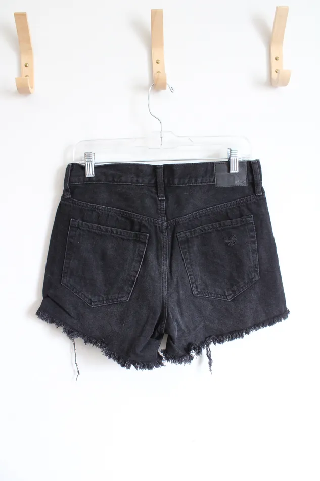 Aeropostale Rings Aeropostale 90s High Rise CutOff Distressed Shorts 4