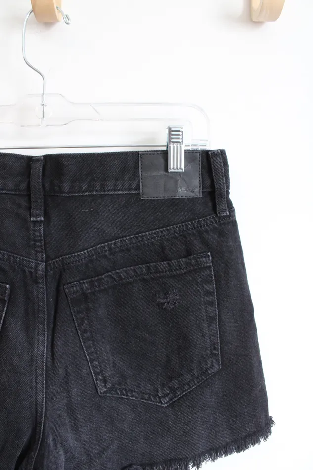 Aeropostale Rings Aeropostale 90s High Rise CutOff Distressed Shorts 4