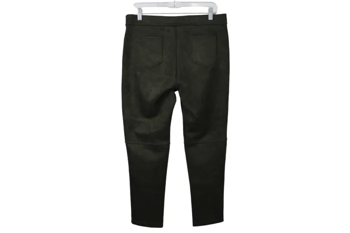 Andrew Marc New York Green Soft Suede Pants M Andrew Marc Earrings