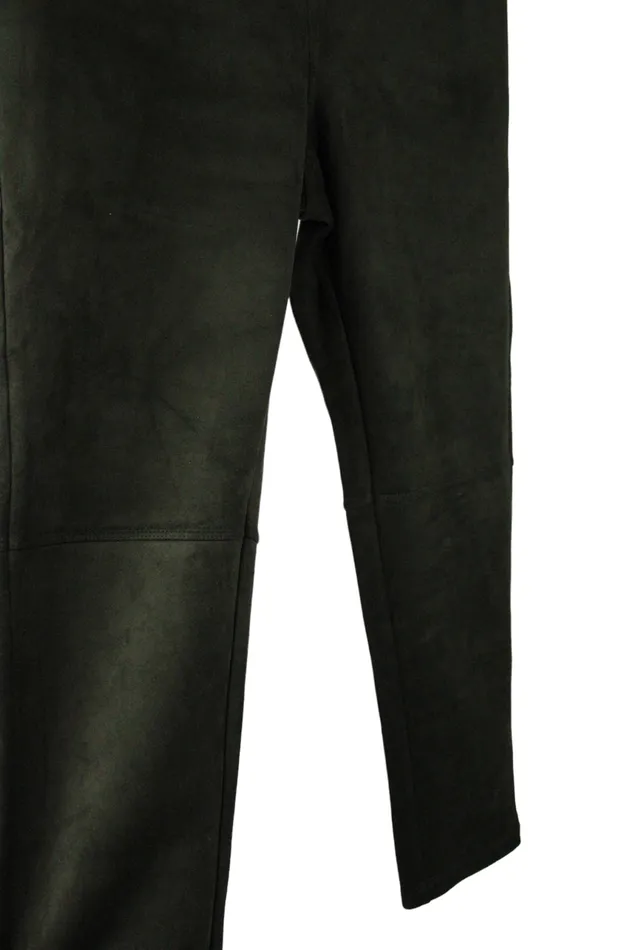 Andrew Marc New York Green Soft Suede Pants M Andrew Marc Earrings