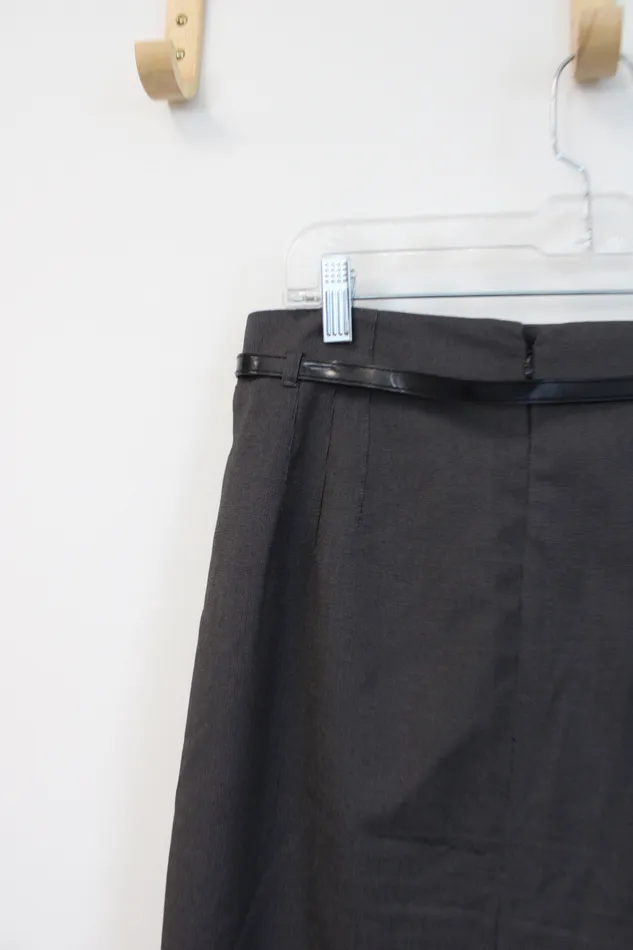 Ann Taylor LOFT Earrings Ann Taylor Gray Belted Pencil Skirt 12