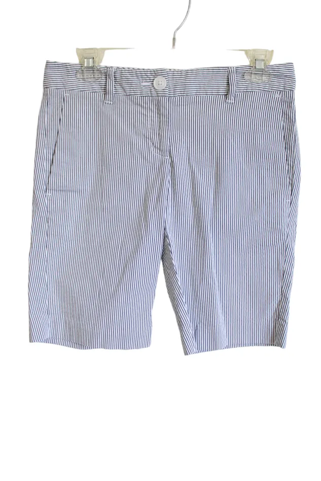 Ann Taylor LOFT Rings Ann Taylor Blue Striped Shorts 0