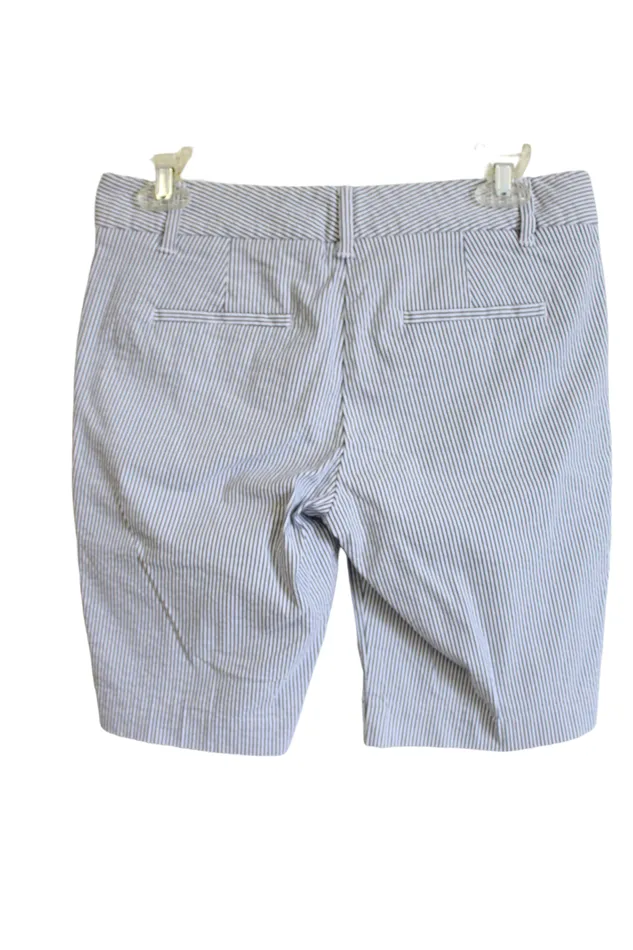 Ann Taylor LOFT Rings Ann Taylor Blue Striped Shorts 0