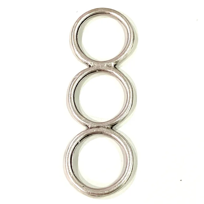 Antique Silver Plated Three Circle Connector Pendant Large Three Circle Antique Silver Pendant Peppy Beads Necklaces Antique Silver Plated Three Circle Connector Pendant Large Three Circle Antique Silver Pendant Peppy Beads Necklaces