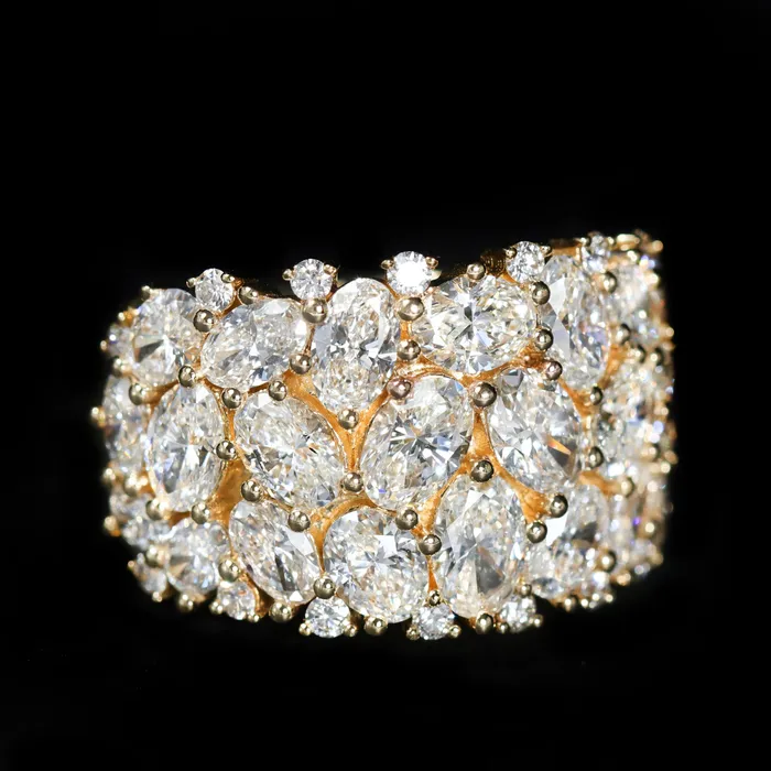Apex Diamonds 18K Yellow Gold 443 CTW Diamond Ring Rings