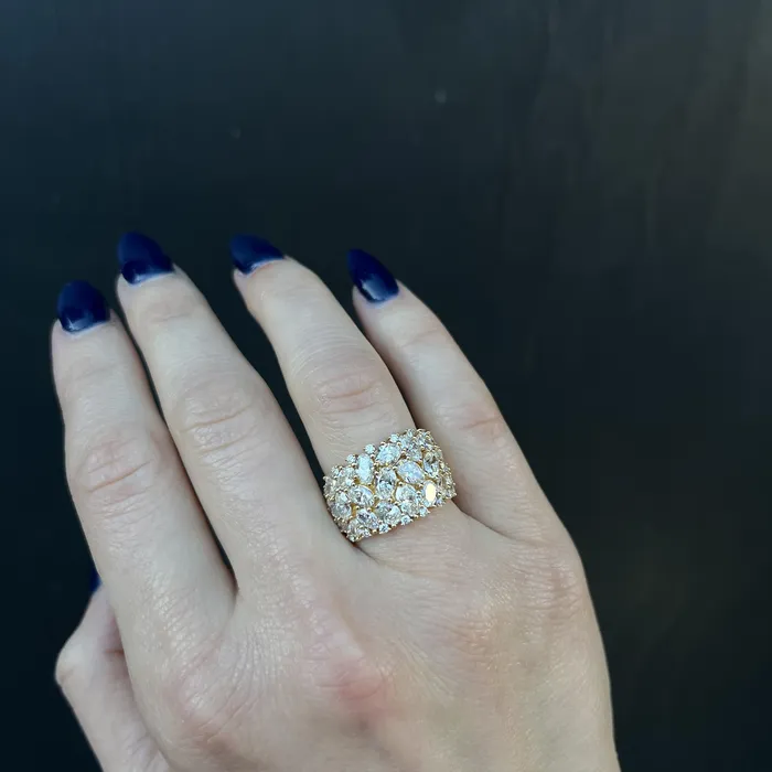 Apex Diamonds 18K Yellow Gold 443 CTW Diamond Ring Rings