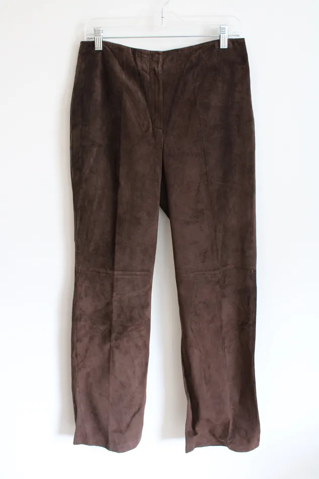 Apostrophe Earrings Apostrophe Genuine Leather Brown Pants 8