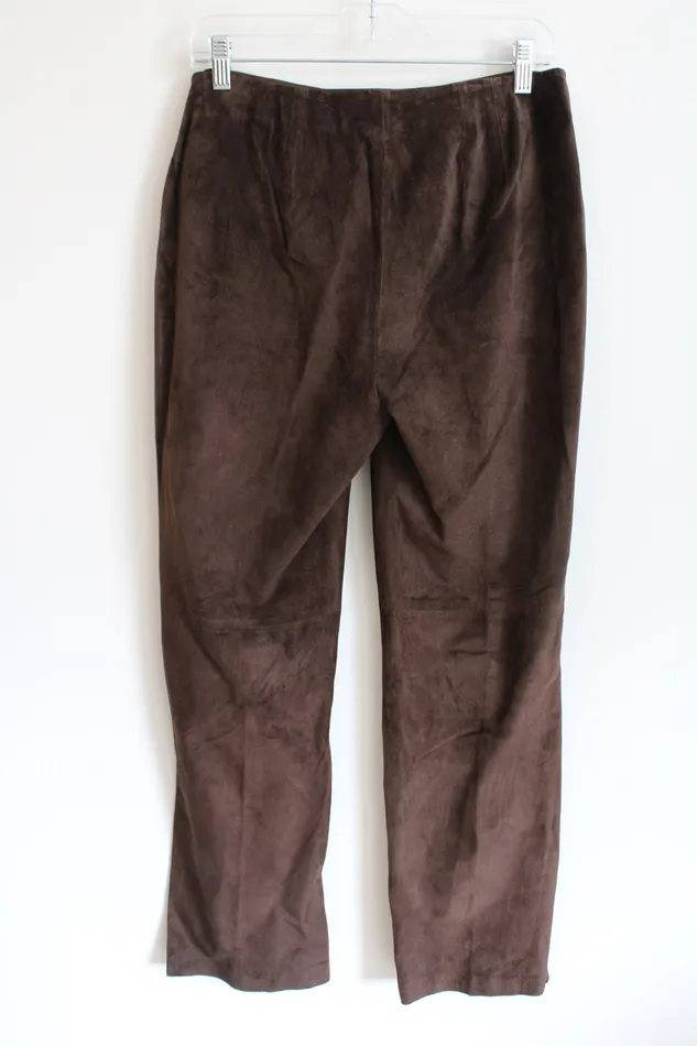 Apostrophe Earrings Apostrophe Genuine Leather Brown Pants 8
