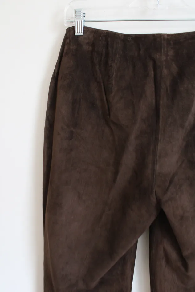 Apostrophe Earrings Apostrophe Genuine Leather Brown Pants 8