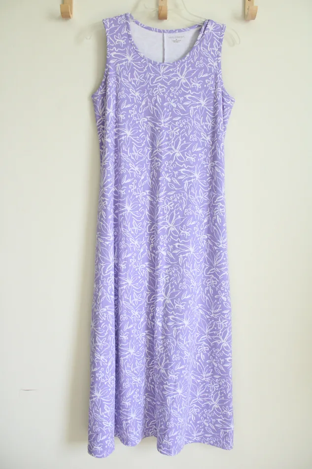 Appleseeds Purple Floral Maxi Dress M Appleseeds Rings