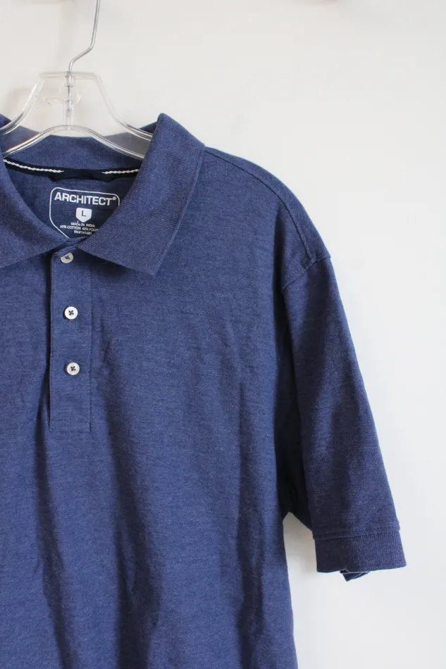 Architect Blue Polo Shirt L Architect Rings