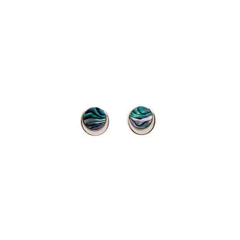 ARIKINEWZEALAND Ariki Paua Crescent Moon Earrings Earrings