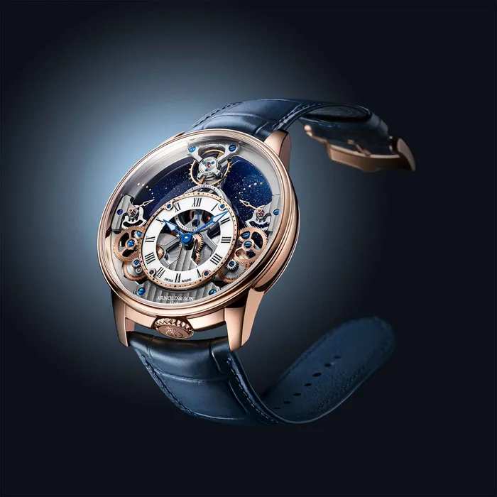 Arnold Son Earrings Arnold Son Time Pyramid 425 Red Gold Watch