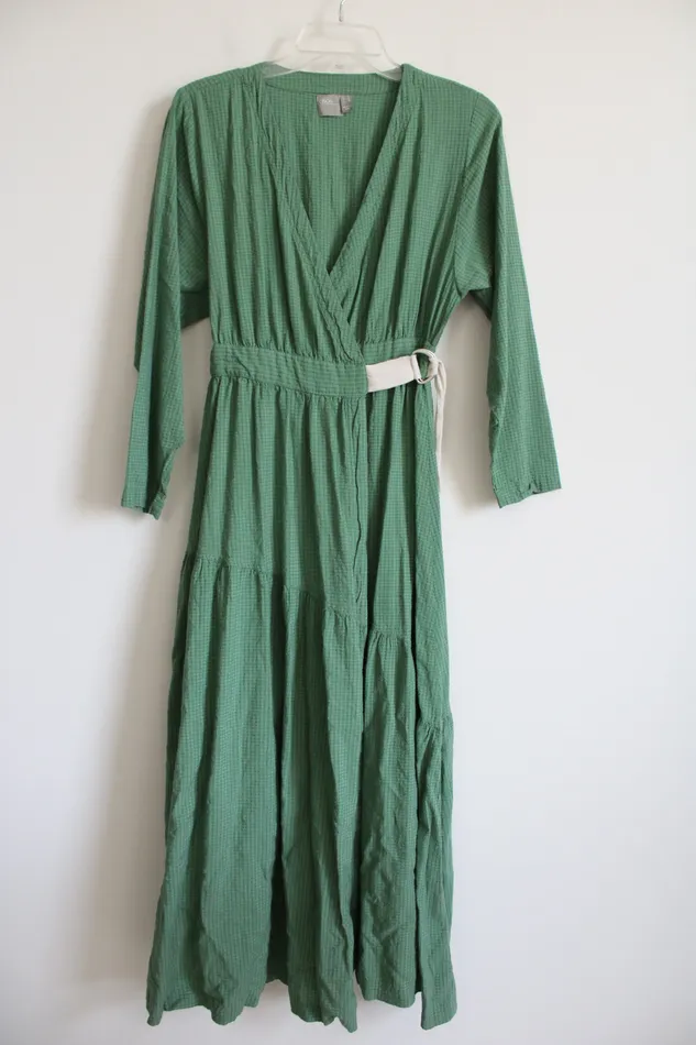 ASOS Green Wrap Dress 4 ASOS Earrings