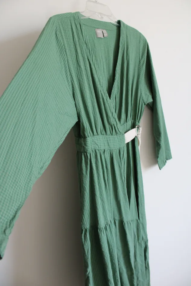 ASOS Green Wrap Dress 4 ASOS Earrings