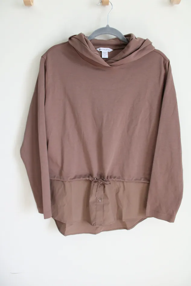 Athleta Earrings NEW Athleta Gallery Hoodie Top M Petite