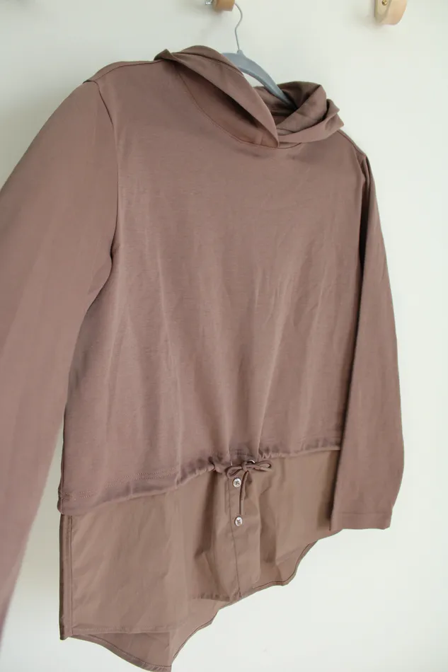 Athleta Earrings NEW Athleta Gallery Hoodie Top M Petite