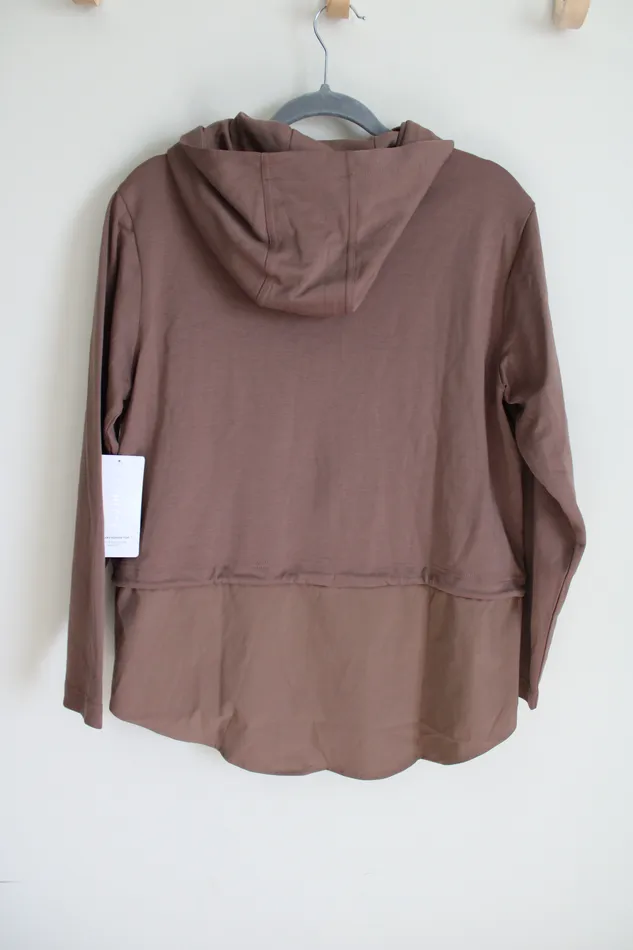 Athleta Earrings NEW Athleta Gallery Hoodie Top M Petite