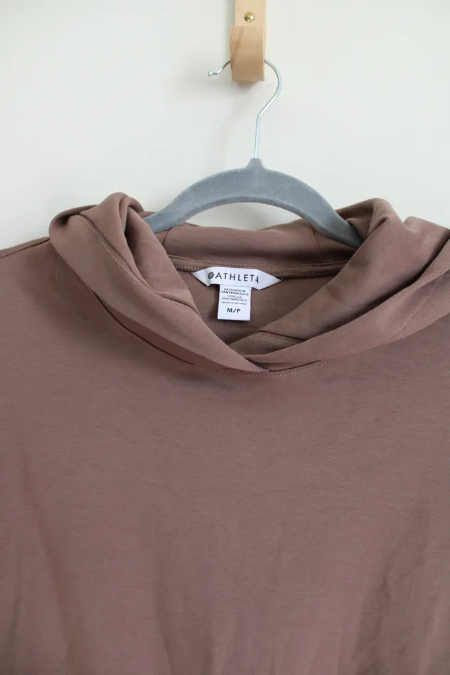 Athleta Earrings NEW Athleta Gallery Hoodie Top M Petite