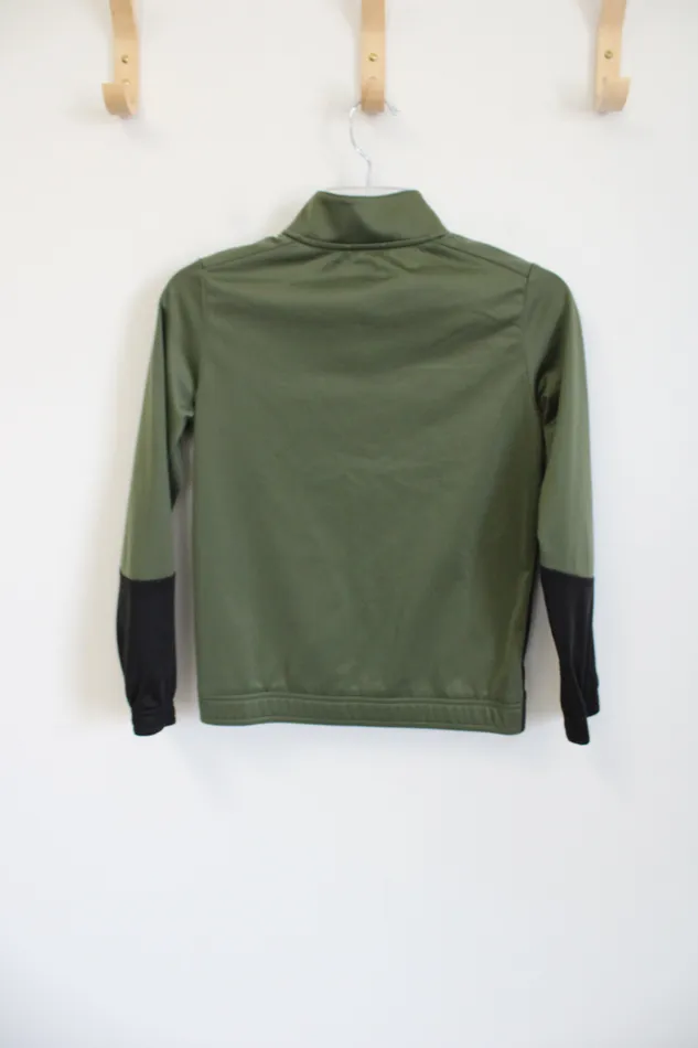 Athletic Works Rings Athletic Works Green Black Fleece Lined Jacket Youth L 1012