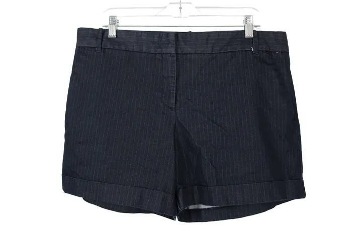 Attention Chambray Striped Shorts 16 Attention Earrings