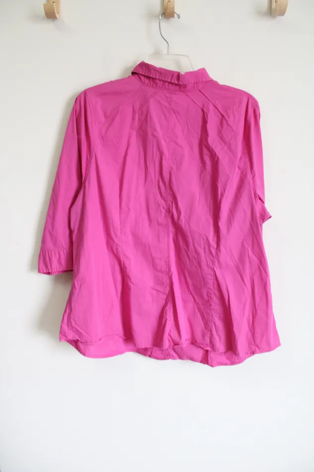 Avenue Earrings Avenue Pink Button Down Shirt 1820