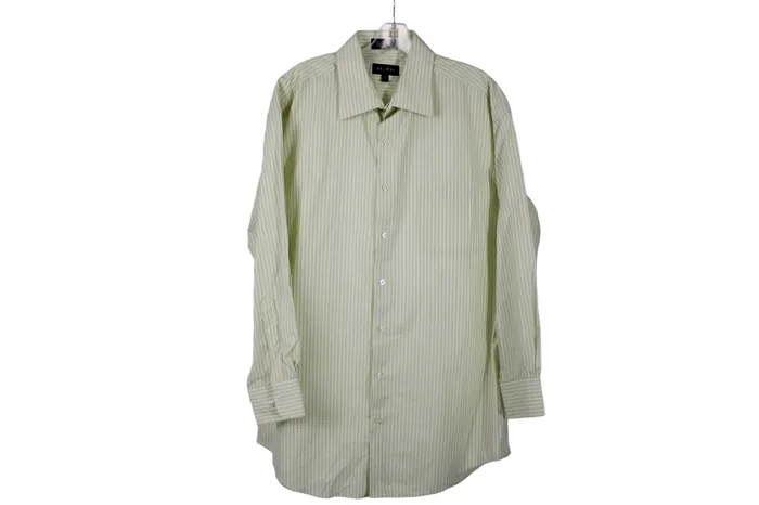 Axcess Earrings Axcess Lime Green Striped Button Down Shirt 17 3233